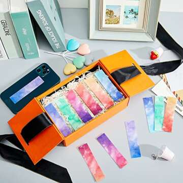 Gersoniel 72 Pcs Anxiety Sensory Stickers Adhesives Fidget Textured Sticker Toy Anti Stress Tactile Rough Decals Calm Decals Anxiety Relief Item for Desk Classroom Adults Teens(Watercolor Style)