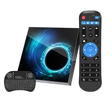 Android 10.0 TV Box 4GB / 32GB, Dual WiFi 2.4GHz/5GHz Bluetooth 5.0 6K Ultra HD/ 3D/ H.265 Ethernet ...
