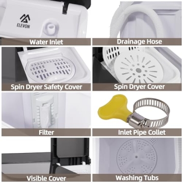 Compact Laundry Washer for Apartments & RVs