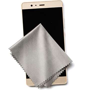 Xthel Microfiber Cleaning Cloths for Electronics (6 Pack) - Cleans Lenses, Glasses, Screens, Cameras, iPad, iPhone, Eyeglasses, Cell Phone, LCD TV Screens and More