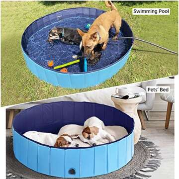 Yaheetech Pet Bath Pool for All Pets | Foldable & Fun