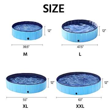 Yaheetech Pet Bath Pool for All Pets | Foldable & Fun