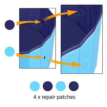 Yaheetech Pet Bath Pool for All Pets | Foldable & Fun