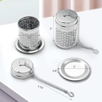Reinmoson Tea Strainers: 304 Stainless Steel Infuser