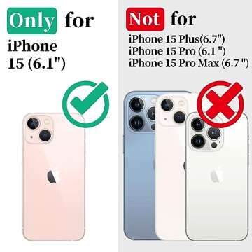 Cozycase for iPhone 15 Waterproof Shockproof Dustproof Case - Heavy Duty/360 Full Body/Military Grad...