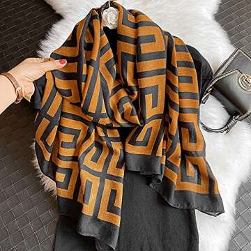 Stylish FINIZO Women's Scarf - Soft Solid Wraps for Every Occasion