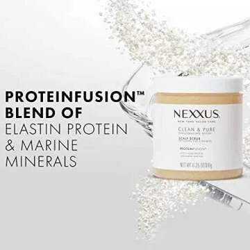 Nexxus Sulfate-Free Scalp Scrub Hair Treatment Exfoliating and Nourishing Detox Hair Care 11.25 oz