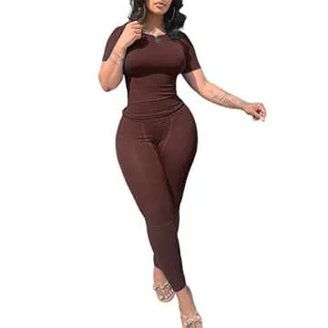 LICOBOD Women's Workout Ribbed Set XS-3XL - Stylish Activewear