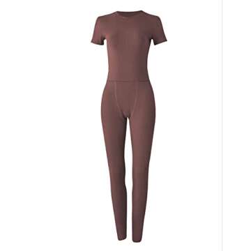 LICOBOD Women's Workout Ribbed Set XS-3XL - Stylish Activewear