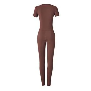 LICOBOD Women's Workout Ribbed Set XS-3XL - Stylish Activewear