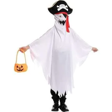 Spooktacular Pirate Ghost Costume for Kids Halloween