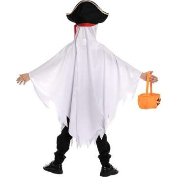 Spooktacular Pirate Ghost Costume for Kids Halloween