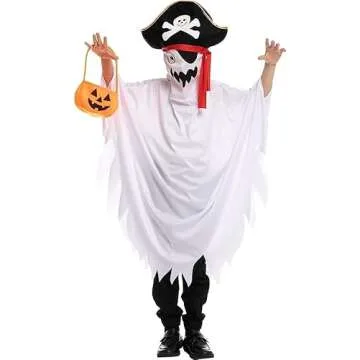 Spooktacular Pirate Ghost Costume for Kids Halloween
