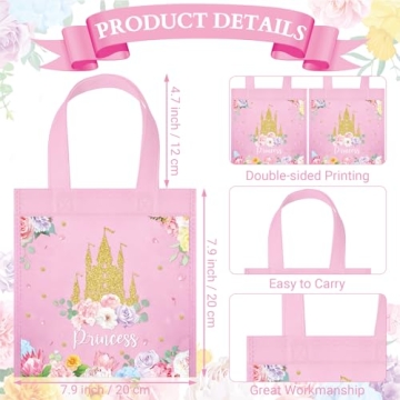 Enchanting WILLBOND Princess Party Favor Bags for Kids