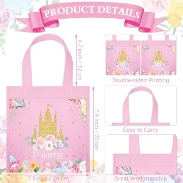 Enchanting WILLBOND Princess Party Favor Bags for Kids