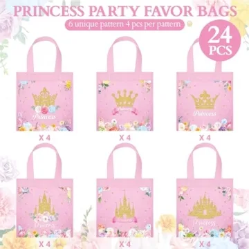 Enchanting WILLBOND Princess Party Favor Bags for Kids