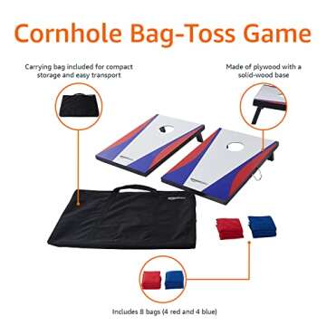 Durable Amazon Basics Cornhole Set for Outdoor Fun