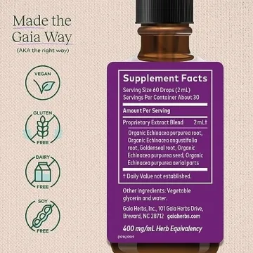 GaiaKids Echinacea Goldenseal Drops for Immune Support