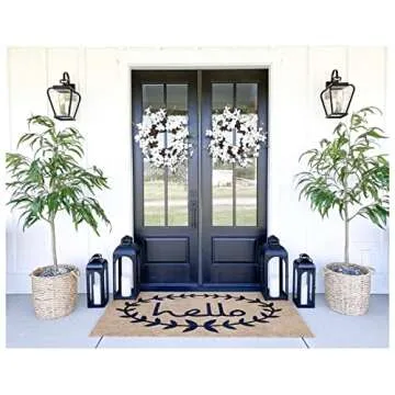 Elegant Calloway Mills 30"x48" Hello Doormat for All Seasons