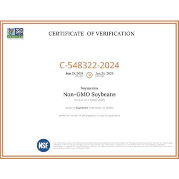 Soymerica Non-GMO Soybeans - 7 Lbs. Identity Preserved (IP). Great for Soy Milk and Tofu. 100% Produ...