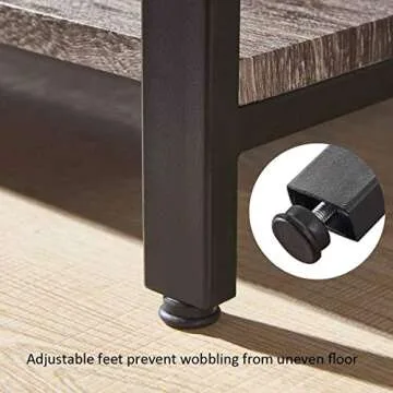 Stylish BON AUGURE 3 Tier Dark Gray Oak Bookshelf