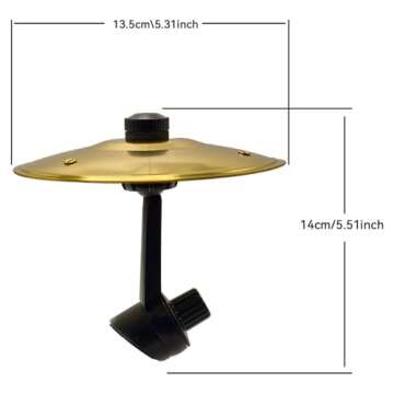 Car Crash Cymbal Car Drum Cymbal Air Vent Clip-On Mini Cymbal Fun Music Gadget for Drummers Drivers ...