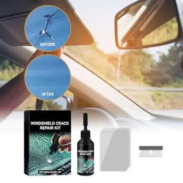 Windshield Crack Repair Kit, 2025 New Cracks Gone Glass Repair Kit, Premium Windshield Repair Kit for Chips and Cracks Car Glass Repair Kit, Cracks Gone Glass Kit Automotive Windscreen Tool (1PCS)