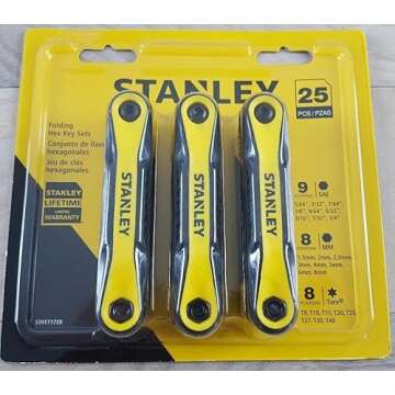 Stanley STHT71839 Folding Metric and Sae Hex Keys, 2-Pack