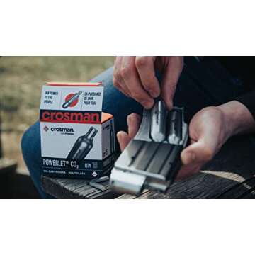 Crosman 12-Gram CO2 Powerlet Cartridges For Use With Air Rifles And Air Pistols