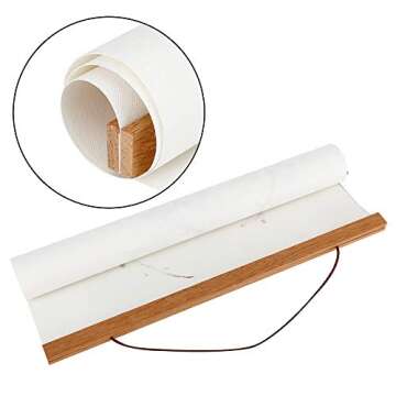 Artmag Magnetic Poster Hanger Frame, 11x14 11x17 Light Wood Wooden Magnet Canvas Artwork Print Poster Hangers Frames Hanging Kit (Teak Wood, 11")