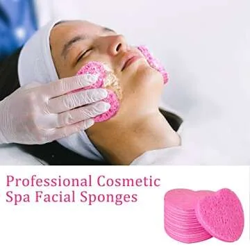 Soft Heart-Shaped Facial Sponges for Gentle Exfoliation