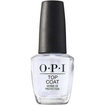 OPI Nail Polish Top and Base Coat, Protective High-Gloss Shine, 0.5 Fl Oz, Natural
