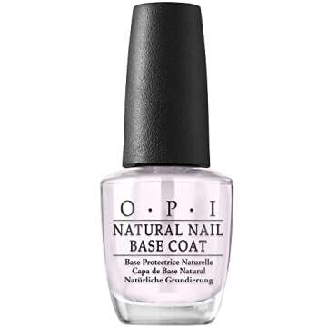 OPI Nail Polish Top and Base Coat, Protective High-Gloss Shine, 0.5 Fl Oz, Natural