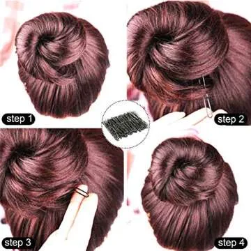 U Shaped Hair Pins, Sevensun 100PCS Ladies Hair Bun