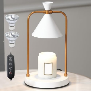 Candle Warmer Lamp with Timer - Dimmable Candle Light for Home Decor and Gifts