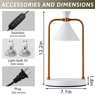 Candle Warmer Lamp with Timer Dimmable Elegant Gift