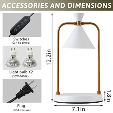 Candle Warmer Lamp with Timer Dimmable Elegant Gift