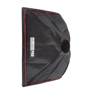 Fovitec StudioPRO 400 Watt Monolight Strobe Flash Photography Lighting Kit for Wedding, Food Blogging, Portrait, Product Photo - (2) 200W/s Flash Head with Light Stands & 20"x28" Softbox