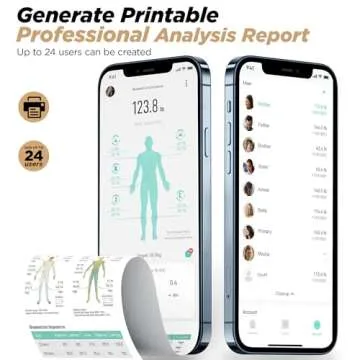 RunSTAR Scale for Body Weight and Fat Percentage, 8 Electrodes High Precision Digital Scale for BMI 20 Body Composition Measurement, Bathroom Smart Scales with Large Color Display FSA or HSA Eligible