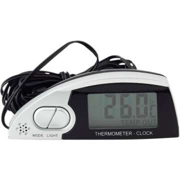 Bell Automotive 22-1-37035-8 Inside-Outside Thermometer and Clock