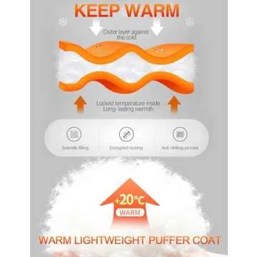 Gihuo Women's Cropped Puffer Jacket - Stylish Winter Warmth