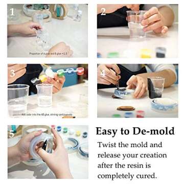 Resin Molds Large Bracelet Set for DIY Jewelry Craft