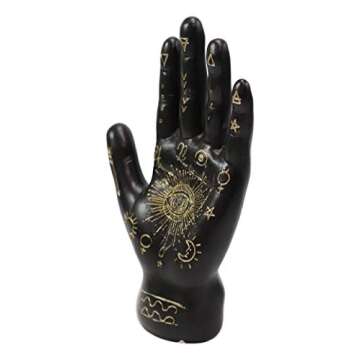Mystical Palmistry Hand Fortune Teller Statue Decor