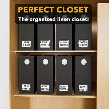 SpaceAid Bed Sheet Organizers for Neat Linen Closet Storage