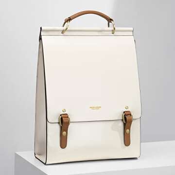 Cnoles Leather Backpack Purse For Women Fashion Ladies Vintage Bags Casual College Travel Backpacks ...