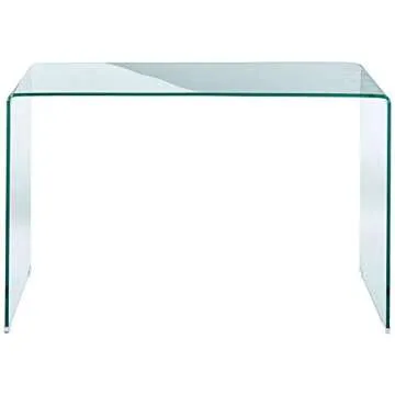 Coaster Furniture Writing Desk Clear and Chrome for Modern Spaces