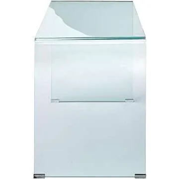 Coaster Furniture Writing Desk Clear and Chrome for Modern Spaces