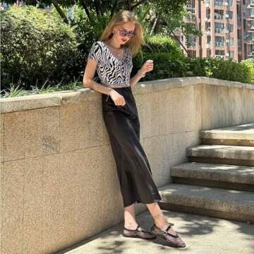 vimitty Ballet Flats Shoes for Women with Elegant Buckle Strap Mary Jane Flats Ballerina Shoes Flat Heel for Women Black