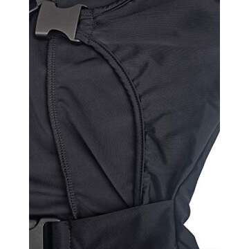 VWIWV Women Long Sleeves Jumpsuit Bodycon Buckle Romper Sexy Hollowing Out Bodysuit Short Jumpsuit Pants (X-Large(fits like US 10-12), Black)