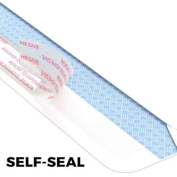 CREGEAR #6 3/4 Self-Seal Security Envelopes, 90 Count, Envelope Letter Size 3-5/8" X 6-1/2", 24 lb, ...